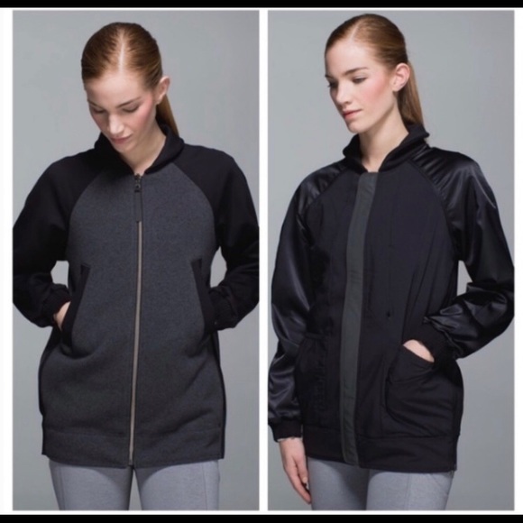 lululemon athletica Jackets & Blazers - Lululemon athletica Both Ways Bomber Jacket Sz 8